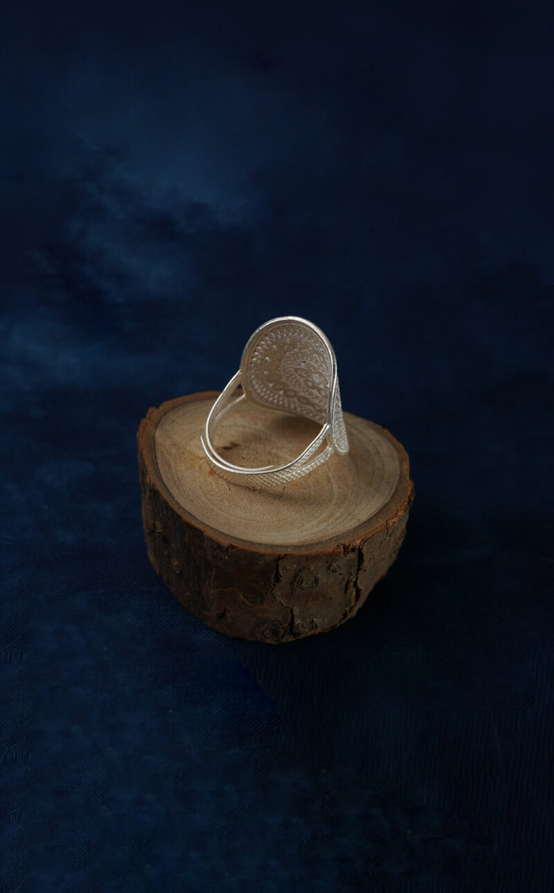 Round Bronze Drum Ring - Image 2